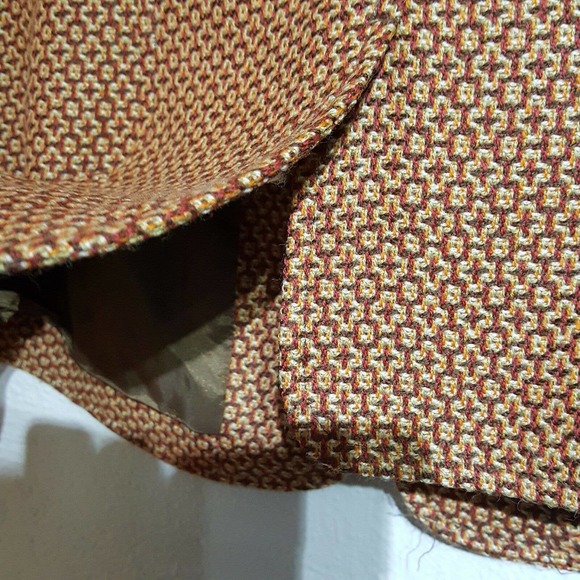 Worth Zipper Front Blazer  8 Wool  Brown Rust - Picture 7 of 8